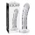 Icicles No. 62 - stakleni dildo s penisom - prozirno