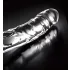 Icicles No. 62 - stakleni dildo s penisom - prozirno