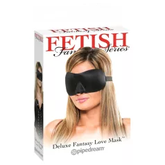 Fetish Deluxe Fantasy - mekana široka maska za oči - crna