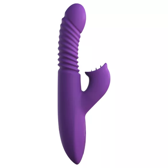 Fantasy For Her - 3u1 gurajući vibrator s funkcijom zagrijavanja (ljubičasti)