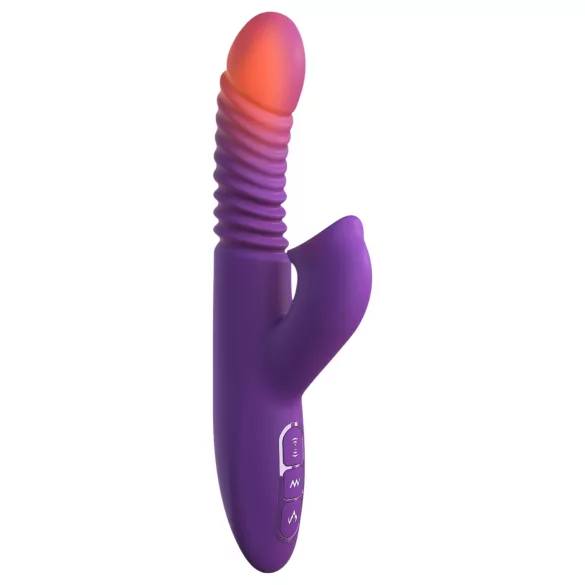 Fantasy For Her - 3u1 gurajući vibrator s funkcijom zagrijavanja (ljubičasti)