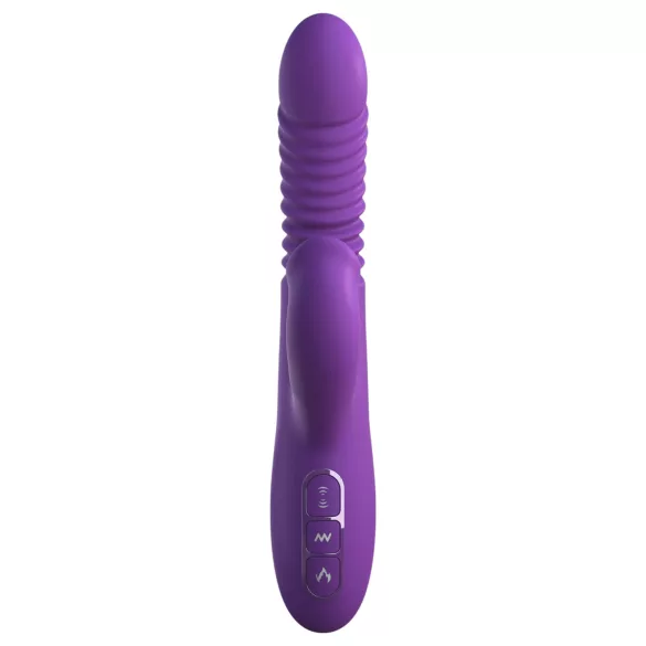 Fantasy For Her - 3u1 gurajući vibrator s funkcijom zagrijavanja (ljubičasti)