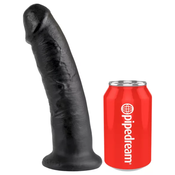 King Cock 9 - dildo s vakuum bazom - crni