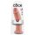 King Cock 10 - veliki dildo s vakumskom bázom (25cm) - prirodna boja