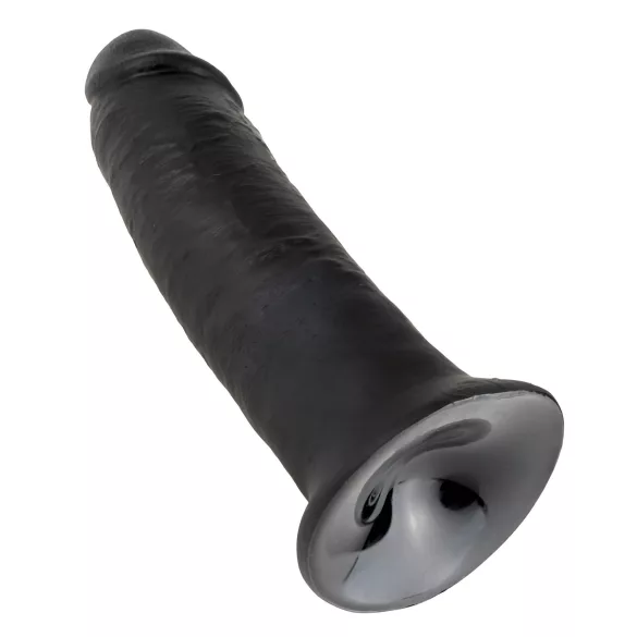 King Cock - dildo s vakuumskim postoljem - 25cm - crni
