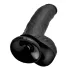 King Cock 9 - dildo s testisima s jakom vakuumskom podlogom 23cm - crni