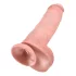 King Cock 11 - dildo s testisima i vakuumskom bazom - 28cm - natur