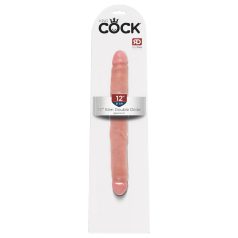 King Cock - realistični dupla dildo - 31 cm - natur
