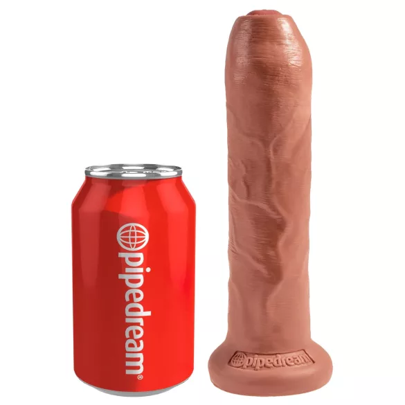 King Cock - realistični dildo - 18 cm - tamna boja