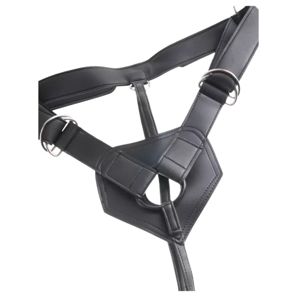 King Cock 7 - strap-on dildo s pojasom - crni