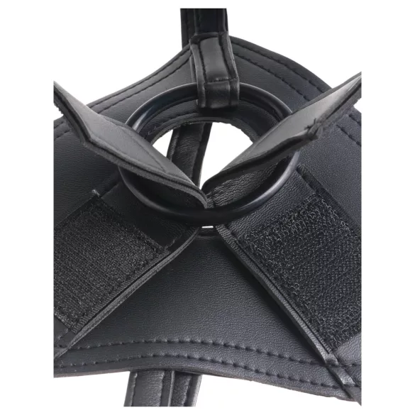 King Cock 7 - strap-on dildo s pojasom - crni