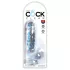 King Cock Clear 6 - dildo s testisima i vakuumskom bazom 15cm