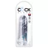 King Cock Clear 6 - dildo s vakuumskom čašicom (17,8 cm)