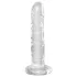 King Cock Clear 6 - dildo s vakuumskom čašicom (17,8 cm)