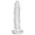 King Cock Clear 6 - dildo s vakuumskom čašicom (17,8 cm)