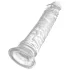 King Cock Clear 8 - veliki dildo s vakuumskom čašicom (20 cm)