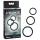 Fantasy C-Ringz - set prstena za penis - 3 komada - crna