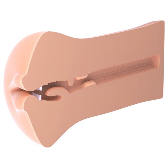 Fuck Me Silly To Go - realistična umjetna usta - natur boja