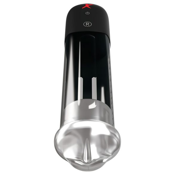 PDX Blowjob - automatska penis pumpa s usnama - crna