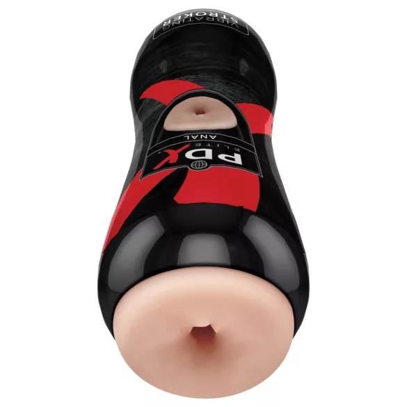 PDX Elite - vibrirajući masturbator za anus (prirodne boje)