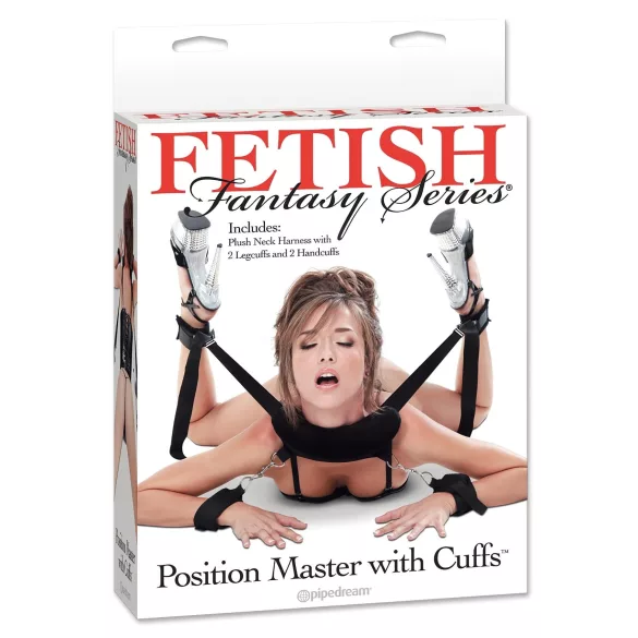 Pipedream - Fetish Position Master - BDSM set za vezivanje (crni)