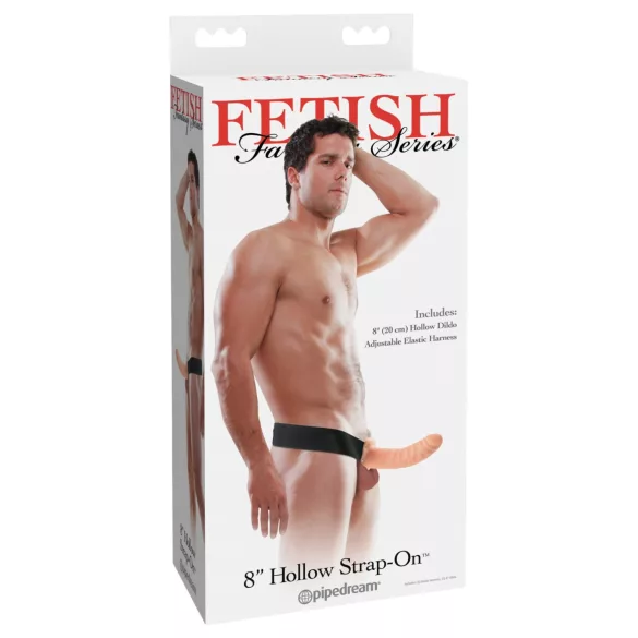 Fetish Fantasy - strap-on šuplji dildo - natur boja