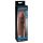 X-TENSION Mega 2 - realistični nastavak za penis (20,3 cm) - tamna prirodna boja