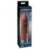 X-TENSION Mega 2 - realistični nastavak za penis (20,3 cm) - tamna prirodna boja