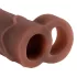 Pipedream X-TENSION Perfect 2 - prstenasta navlaka za penis - tamna prirodna (19 cm)