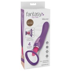 Fantasy - stimulator klitorisa 3u1 na punjenje - ljubičasta