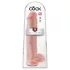King Cock 15 - dildo s testisima i vakuumskim postoljem (38 cm, prirodno)