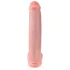 King Cock 15 - dildo s testisima i vakuumskim postoljem (38 cm, prirodno)