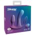 3Some Total Ecstasy - akumulatorski trostruki vibrator s radiom (ljubičasti)
