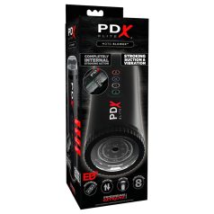   PDX Moto Blower - masturbator sa usisavanjem i vibracijom - crni