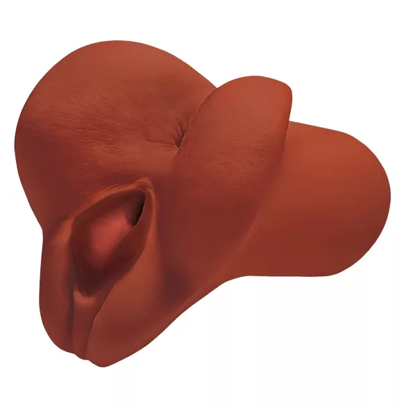 PDX Pick Your Pleasure - 2u1 realistični masturbator (smeđi)