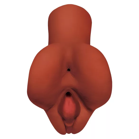 PDX Pick Your Pleasure - 2u1 realistični masturbator (smeđi)