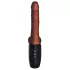 King Cock Plus 7,5 - realistični dildo s testisima i vibratorom - smeđa