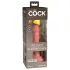 King Cock Elite 6 - realistični dildo s drškom i vakuum bazom - 15 cm - natur