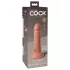 King Cock Elite 6 - realistični dildo s drškom i vakuum bazom - 15 cm - natur
