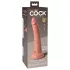King Cock Elite - realistični dildо s vakumskom čašom - 18 cm - natur