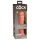 King Cock Elite 8 - realistični dildo s vakuumskim postoljem (20 cm) - prirodna boja