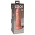King Cock Elite 8 - realistični dildo s vakuumskim postoljem 20 cm - natur