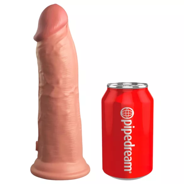 King Cock Elite 8 - realistični dildo s vakuumskim postoljem 20 cm - natur