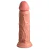 King Cock Elite 8 - realistični dildo s vakuumskim postoljem 20 cm - natur