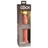King Cock Elite 9 - realistični dildo s vakumskom podlogom (23 cm) - prirodni