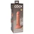 King Cock Elite 6 - vibrator s vakuumskom čašicom (15 cm) - boja kože