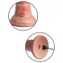 King Cock Elite 6 - vibrator s vakuumskom čašicom (15 cm) - boja kože