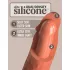 King Cock Elite 8 - realistični vibrator 20cm - tamna boja