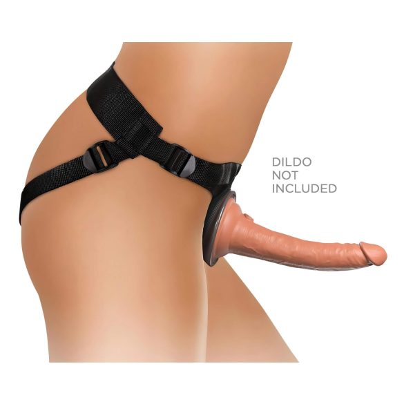 King Cock Elite - strap-on dildo s remenom - udoban, smeđa