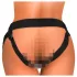 King Cock Elite Comfy - strap-on dildo s remenom - tamna prirodna boja